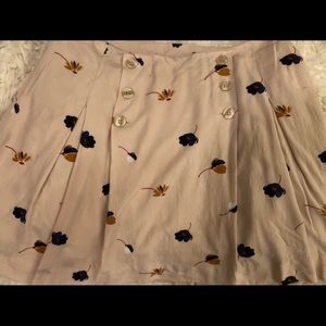 Free People high waisted, pleated mini skirt